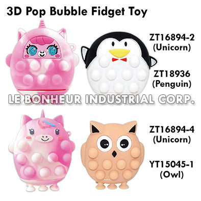 3D Pop Bubble Fidget Penguin