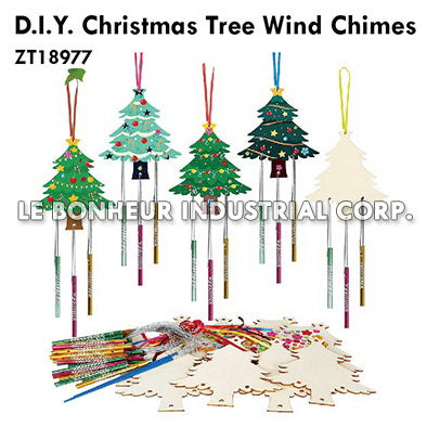 D.I.Y. Christmas Tree Wind Chimes
