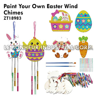 Paint Your Own Easter Wind Chimes