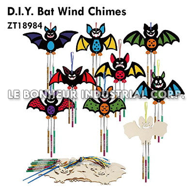 D.I.Y. Halloween Wooden Wind Chimes