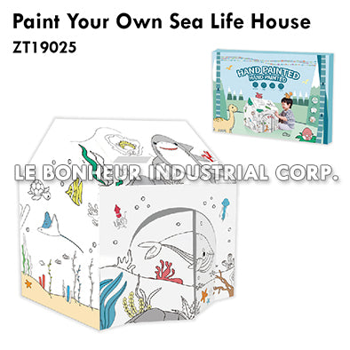 Paint Your Own Sea Life House