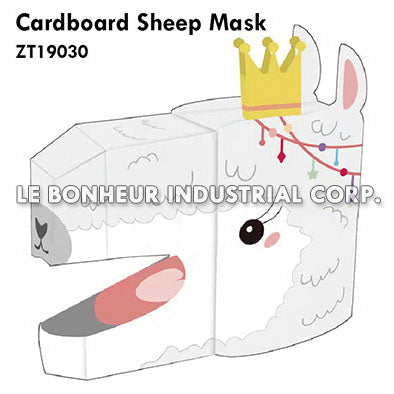 Cardboard Sheep Mask