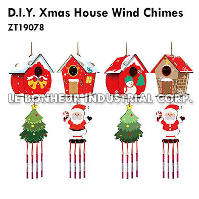 D.I.Y. Xmas House Wind Chimes