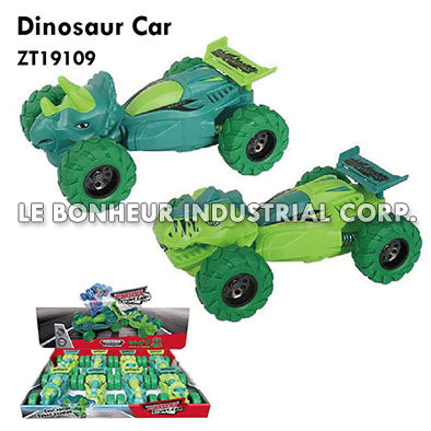 Dinosaur Twists Towards The Stunt Car