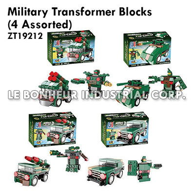 Military Transformer Blocks (4 Assorted)