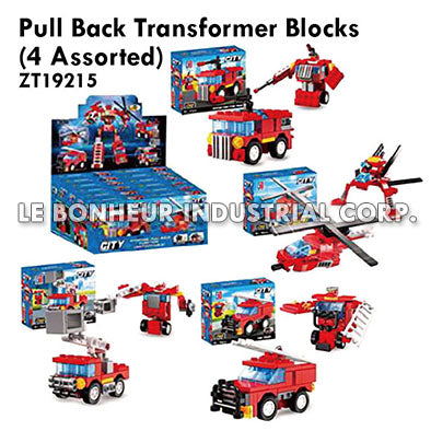 Pull Back Transformer Blocks (4 Assorted)