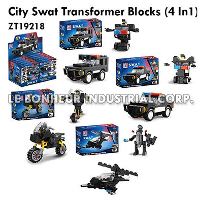 City Swat Transformer Blocks (4 In1)