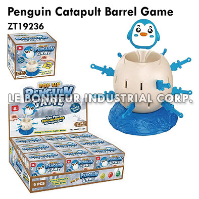 Penguin Catapult Barrel Game