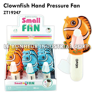 Clownfish Hand Pressure Fan
