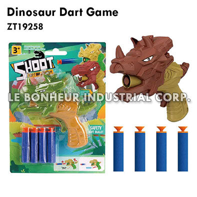 Triceratops Soft Bullet Gun + 4 EVA Soft Bullets