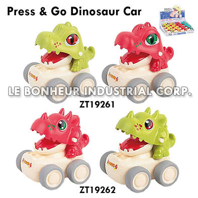 Press & Go Dinosaur Car