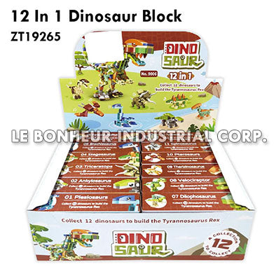 12 In 1 Dinosaur Blocks
