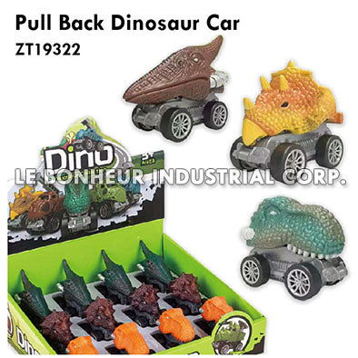 Pull Back Dinosaur Car