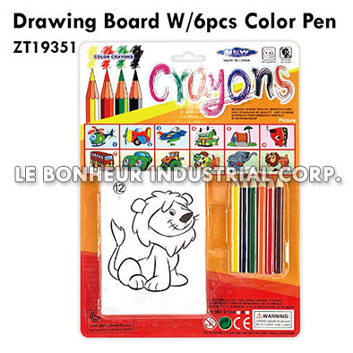 Drawing Board W/6pcs Color Pen