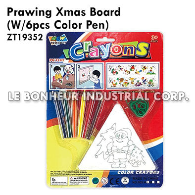 Prawing Xmas Board (W/6pcs Color Pen)