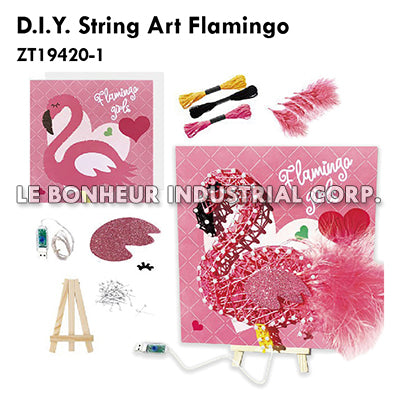 D.I.Y. String Art Flamingo