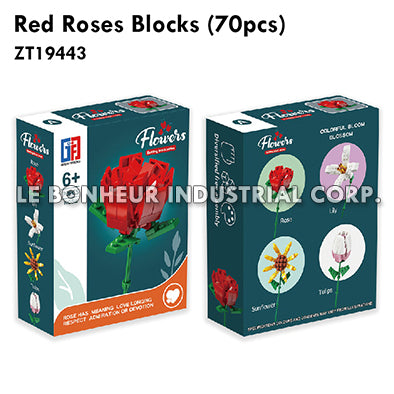 Red Roses Blocks (70pcs)