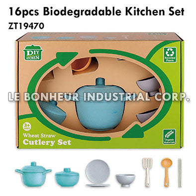 16pcs Biodegradable Kitchen Set