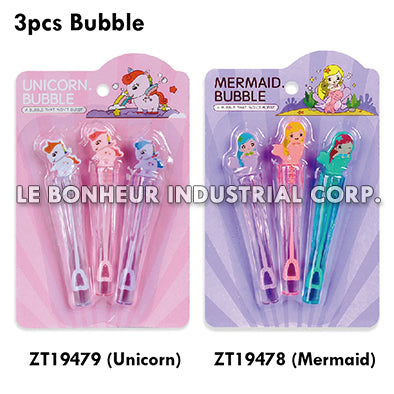 3pcs Unicorn Bubble