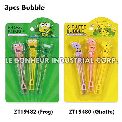 3pcs Frog Bubble