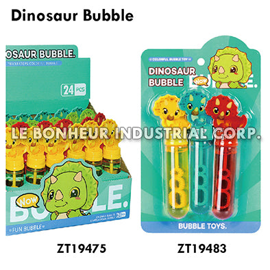 3pcs Dinosaur Bubble