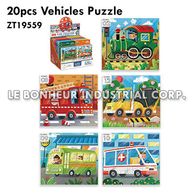 20pcs Vehicles Puzzle
