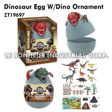 Dinosaur Egg W/Dino Ornament