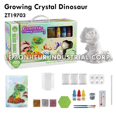 Growing Crystal Dinosaur