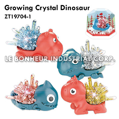 Growing Crystal Dinosaur