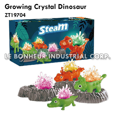 Growing Crystal Dinosaur