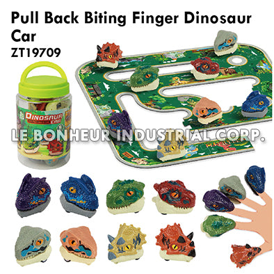 Pull Back Biting Finger Dinosaur Car