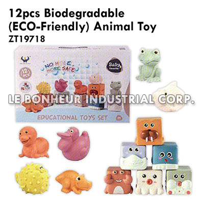 12pcs Biodegradable (Eco-Friendly) Animal Toy