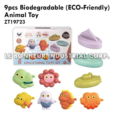 9pcs Biodegradable (Eco-Friendly) Animal Toy