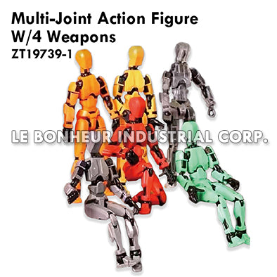 Multi-Joint Action Figure W/4 Weapons
