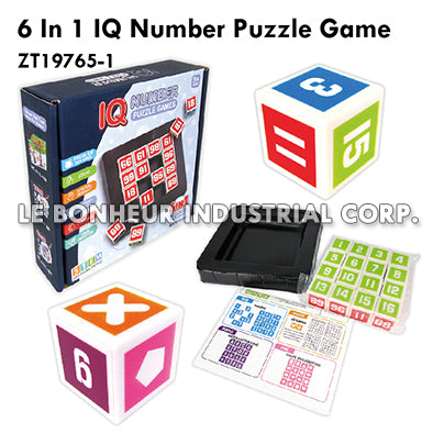 6 In 1 Iq Number Puzzle Game