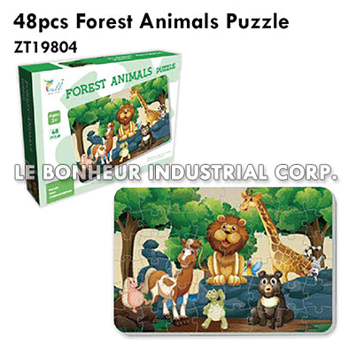 48pcs Forest Animals Puzzle