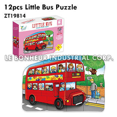 12pcs Little Bus Puzzle