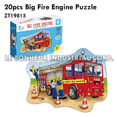 20pcs Big Fire Engine Puzzle