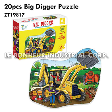 20pcs Big Digger Puzzle