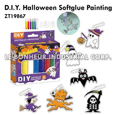 D.I.Y. Halloween Softglue Painting