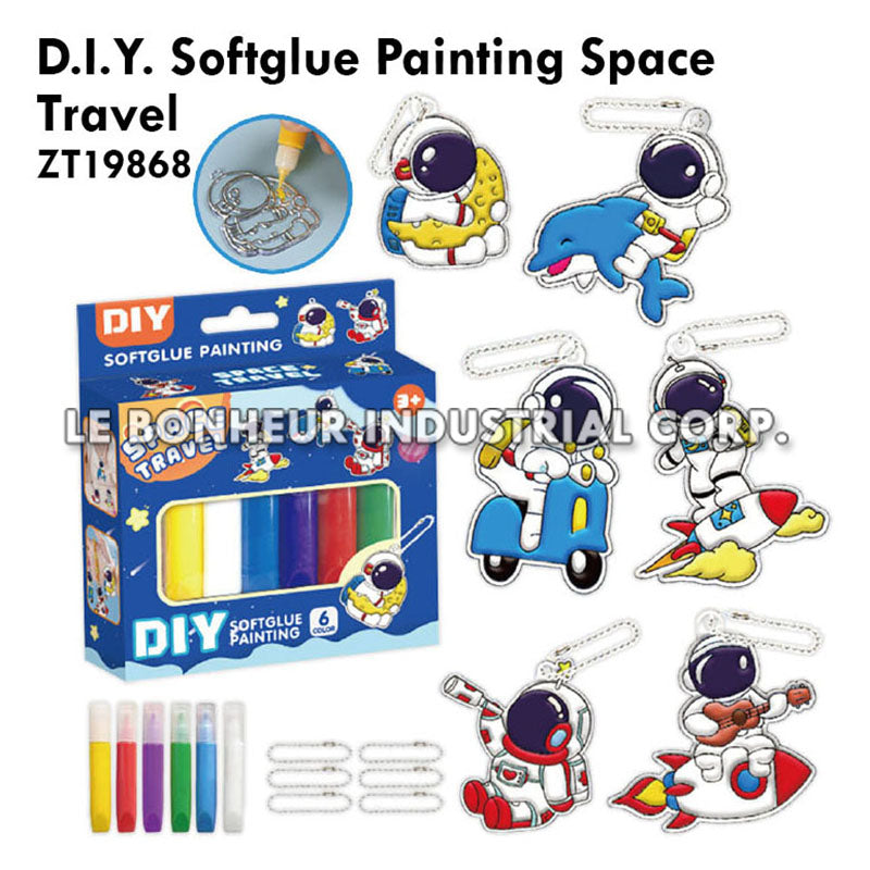 D.I.Y. Softglue Painting Space Travel