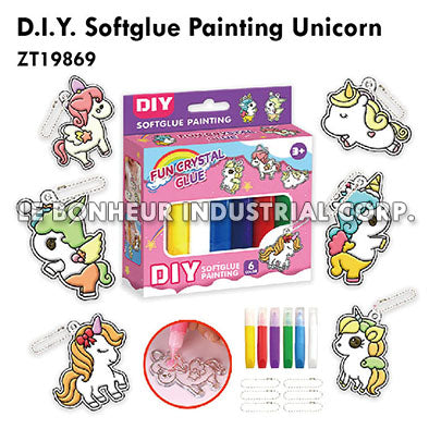 D.I.Y. Softglue Painting Unicorn
