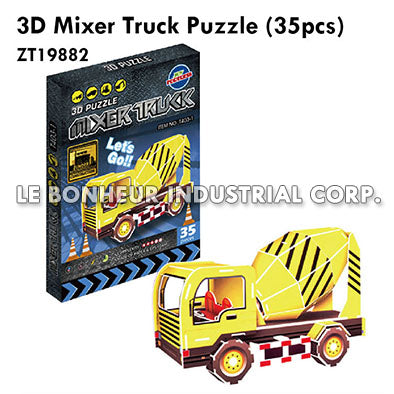 3D Mixer Truck Puzzle (35pcs)