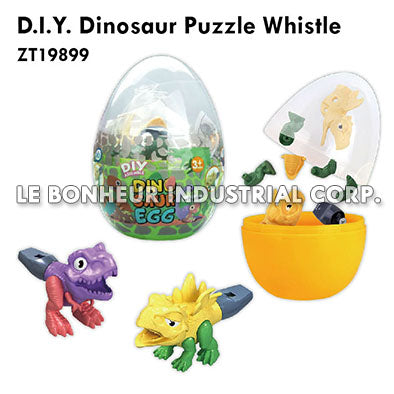 D.I.Y. Dinosaur Puzzle Whistle