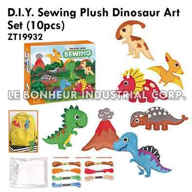 D.I.Y. Sewing Plush Dinosaur Art Set (10pcs)