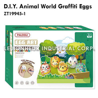 D.I.Y. Animal World Graffiti Eggs