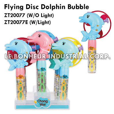 LED Flying Disc Dolphin Bubble