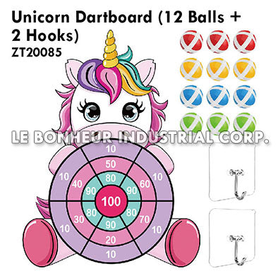 Unicorn Dartboard (12 Balls +2 Hooks)