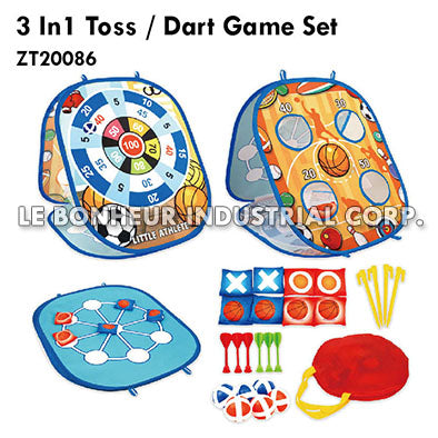 3 In1 Toss / Dart Game Set
