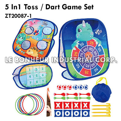 5 In1 Toss / Dart Game Set